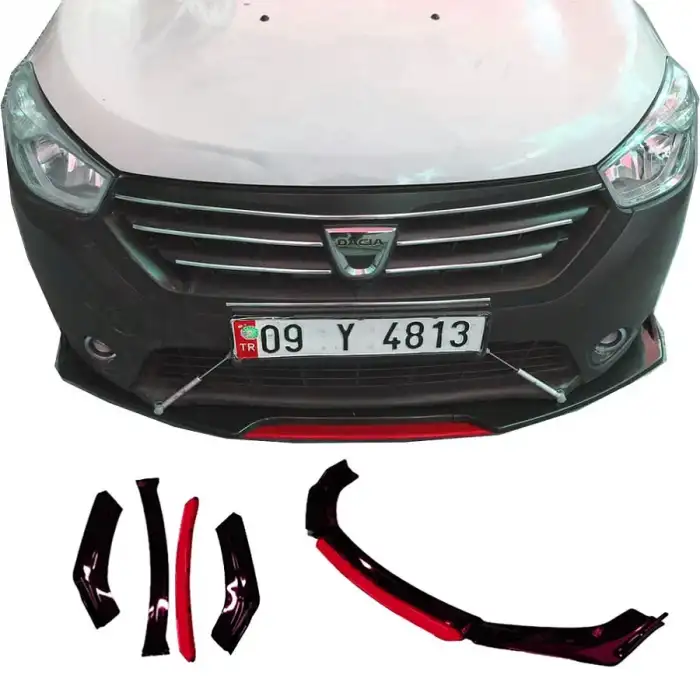 Hyundai İ20 Uyumlu Ön Lip mavi Renkli 4 Parça - A+ Ürün - Dayanıklı Malzeme