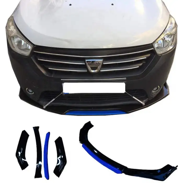 Dacia DockerUyumlu Ön Lip mavi Renkli 4 Parça - A+ Ürün - Dayanıklı Malzeme
