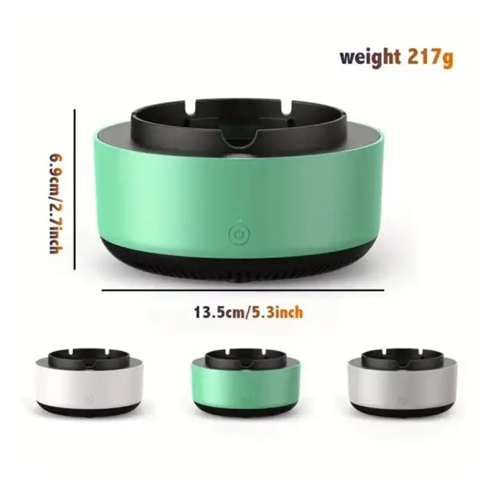 Dumanı İçine Çeken Küllük-Pilli ve Kokulu-Beyaz-Süper Ürün