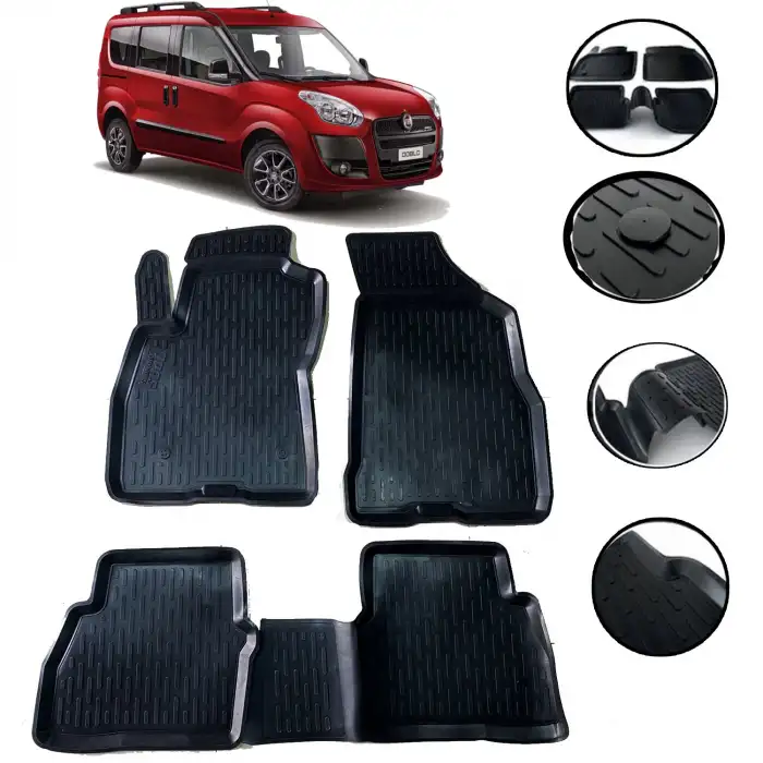 Fiat Doblo 2010 Sonrası 3d Havuzlu Paspas