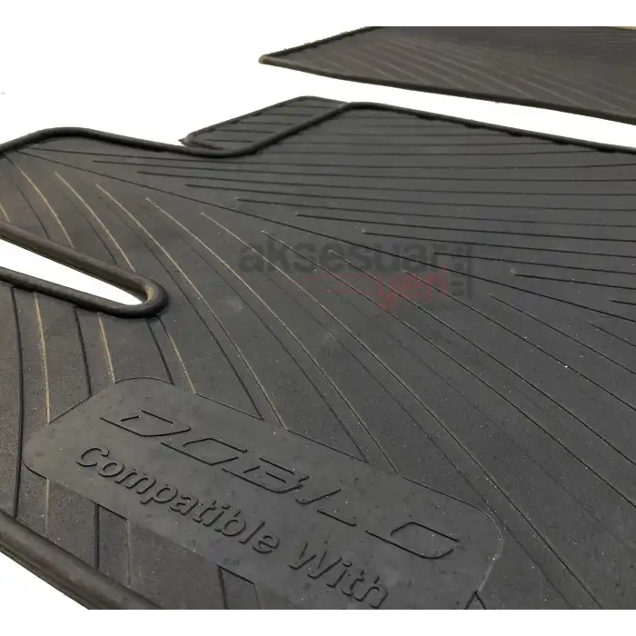 Fiat Doblo 2023 Sonrası Kauçuk Orjinal Paspas 4 LÜ Fabrikasyon Ürün