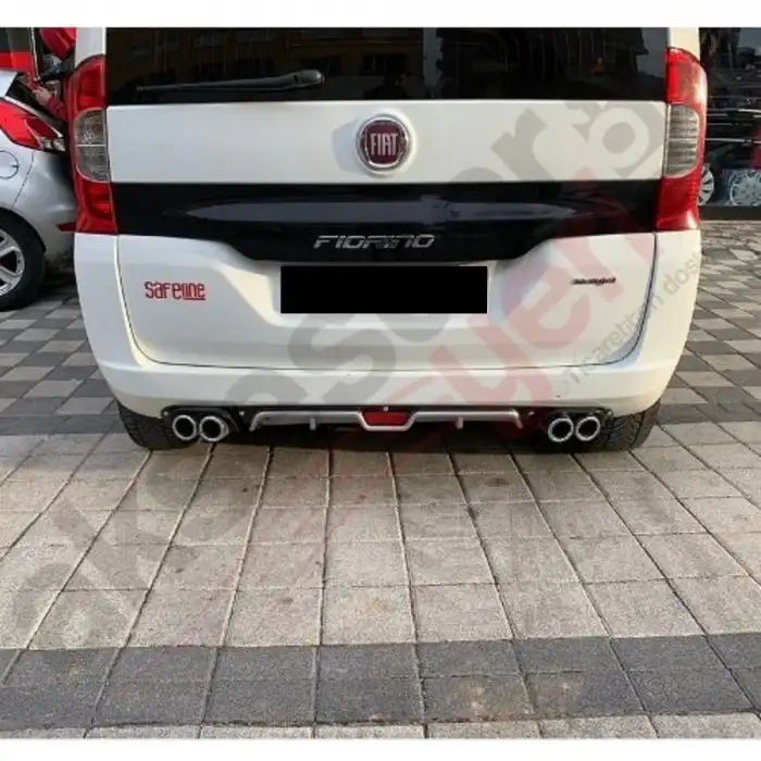 FİAT FIORINO UYUMLU DİFÜZÖR ARKA TAMPON EKİ/UNIVERSAL 4 ÇIKIŞ MODEL