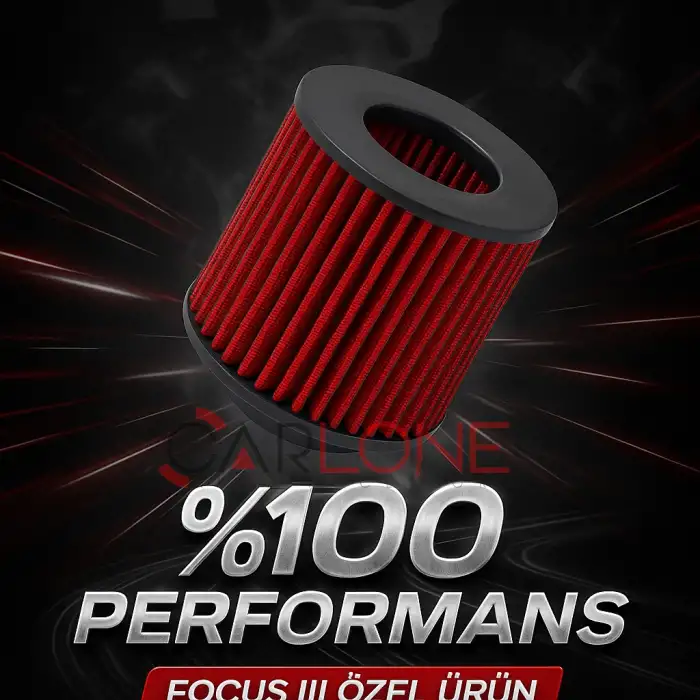 Ford Focus 3 Uyumlu Araca Özel Spor Açık Hava Filtresi Kırmızı Renk İthal Ürün Yüksek Performans