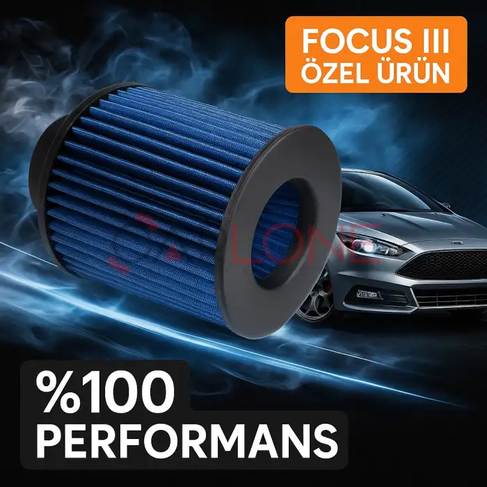 Ford Focus 3 Uyumlu Araca Özel Spor Açık Hava Filtresi Mavi Renk İthal Ürün Yüksek Performans
