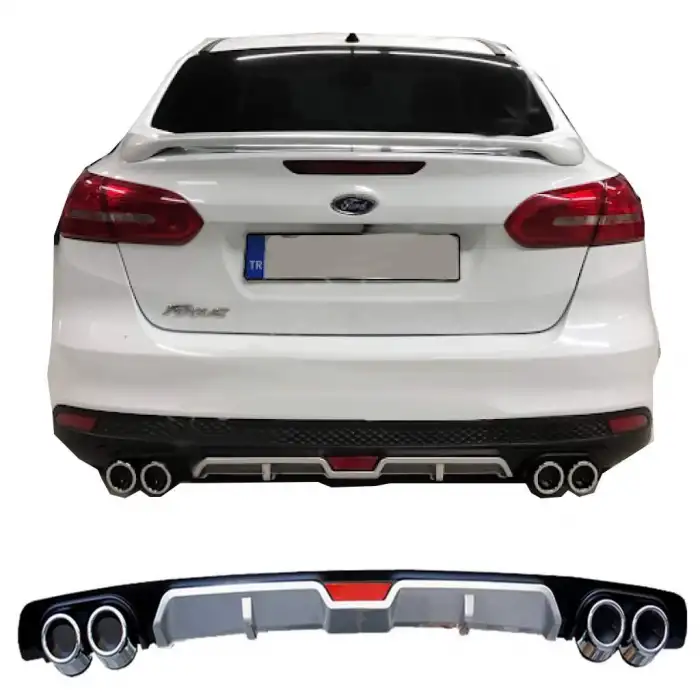 FORD FOCUS 3 UYUMLU DİFÜZÖR ARKA TAMPON EKİ