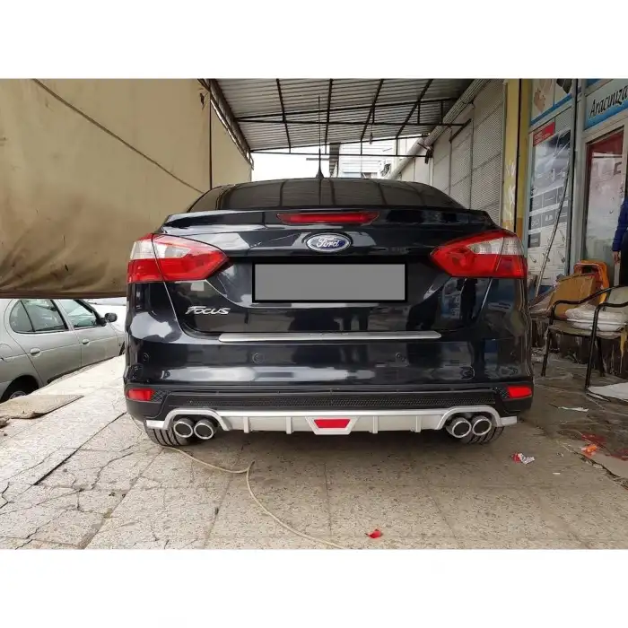 FORD FOCUS 3  UYUMLU DİFÜZÖR ARKA TAMPON EKİ/CRL MDL