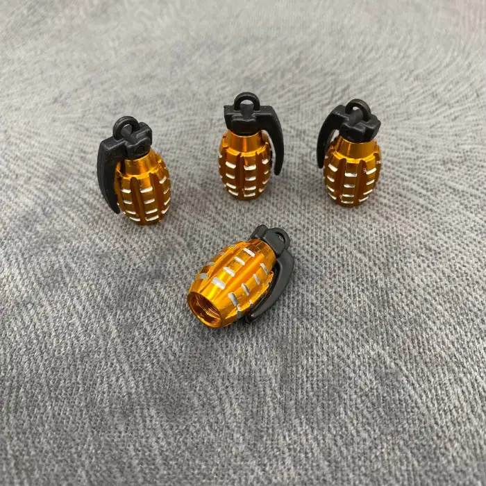 Gold/Sarı El Bombası Sibop Kapakları Parlak Malzeme