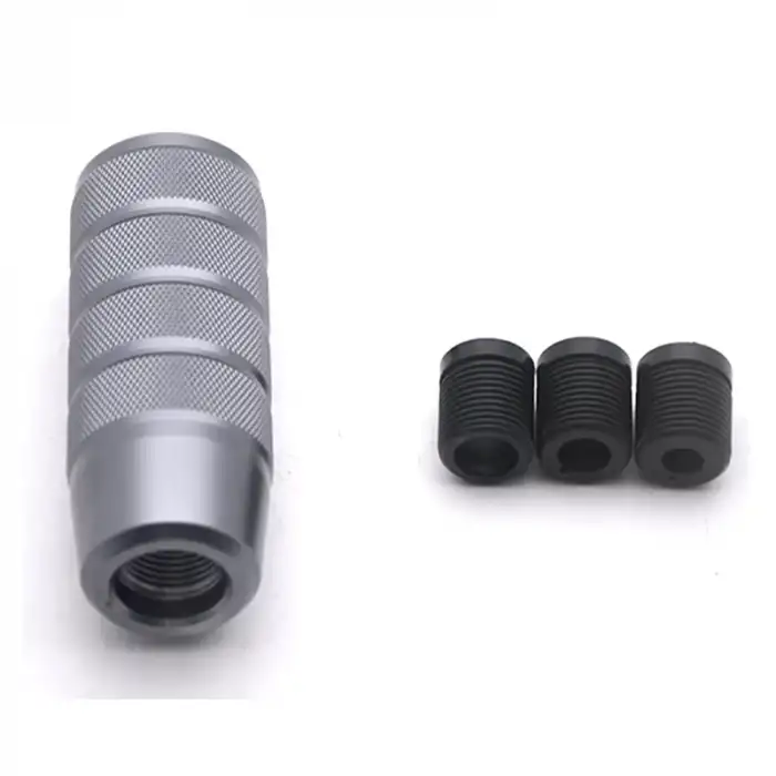 Gri Baklalı Vites Topuzu Metal-Spor Araçlar İçin 9.5cm Renkli Şık Tasarım