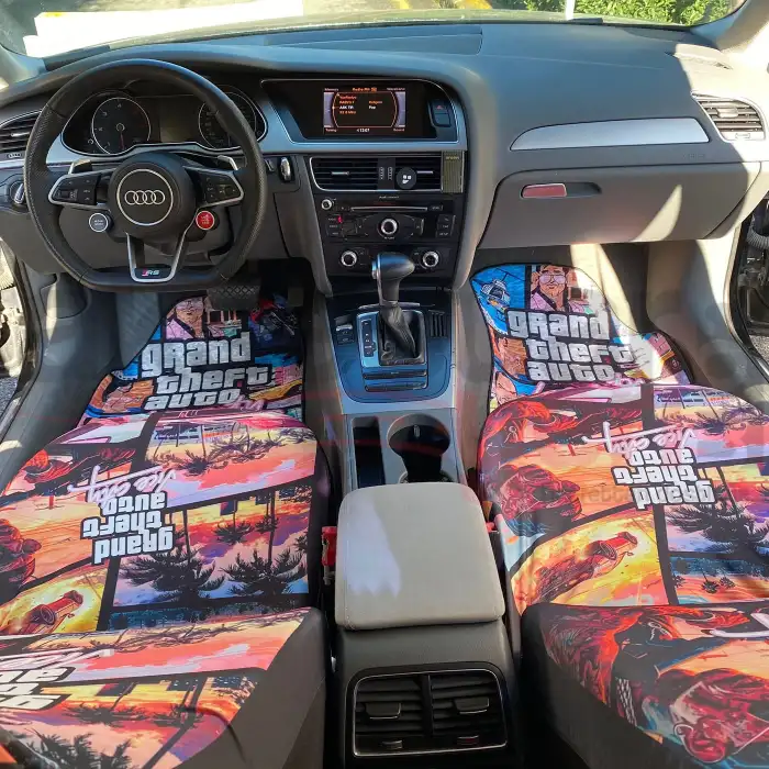GTA Servis Kılıfı - GTA Kaydırmaz Taban Halı Paspas Seti