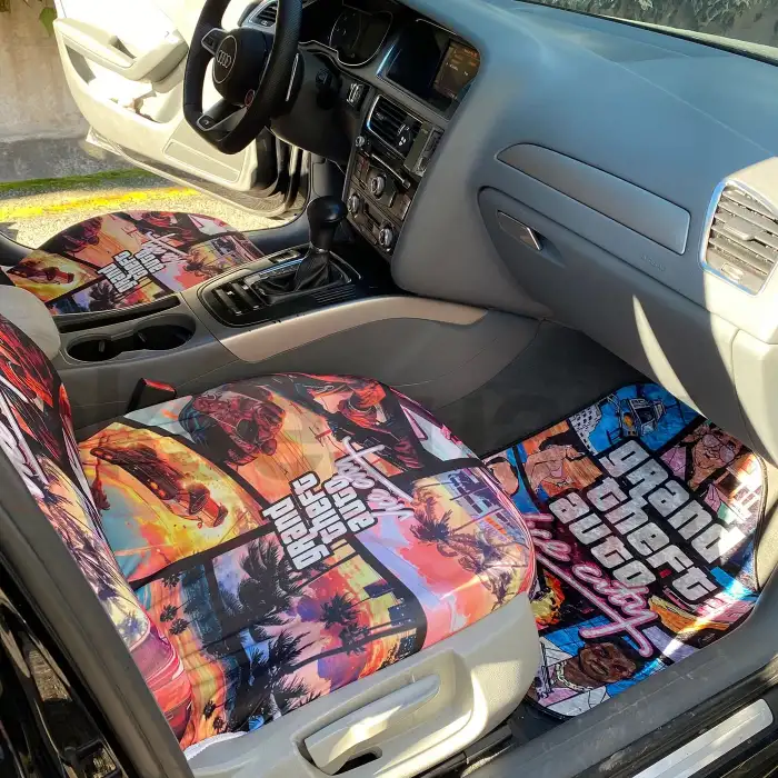 GTA Servis Kılıfı - GTA Kaydırmaz Taban Halı Paspas Seti