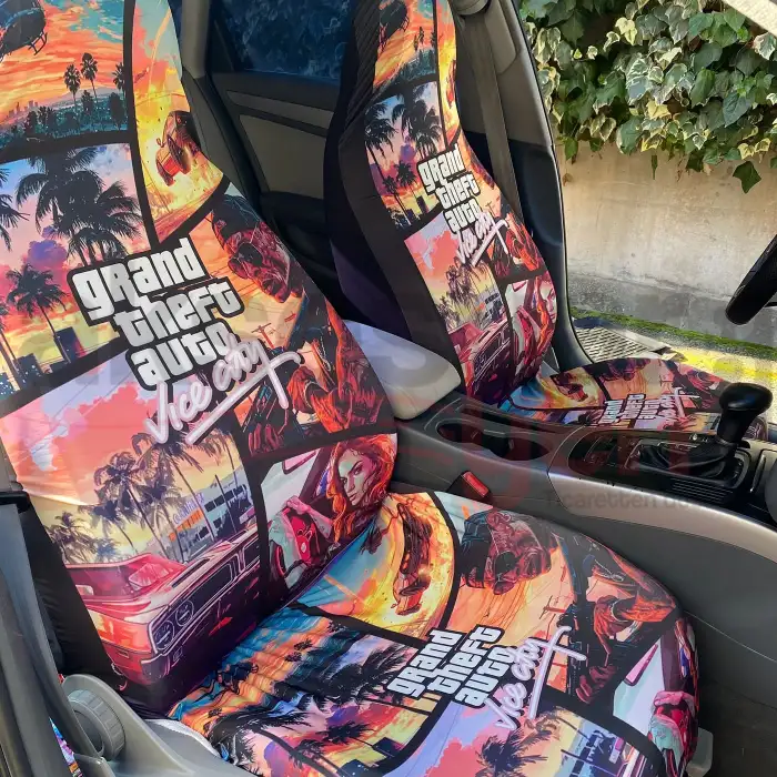 GTA Servis Kılıfı - GTA Kaydırmaz Taban Halı Paspas Seti