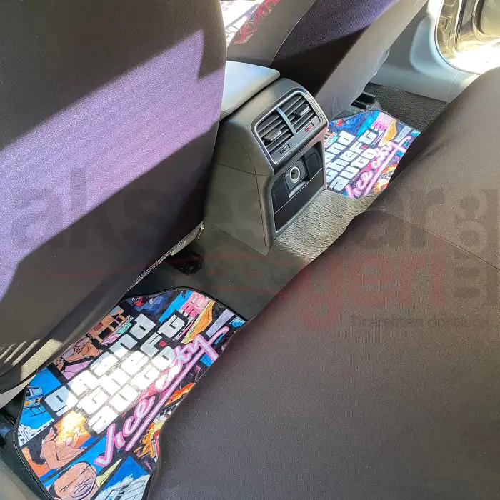 GTA Servis Kılıfı - GTA Kaydırmaz Taban Halı Paspas Seti