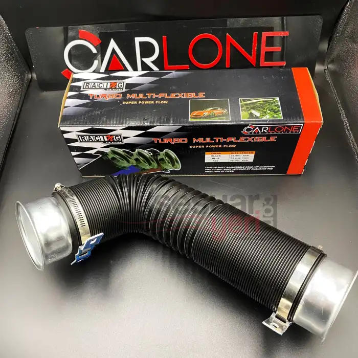 Hava Filtre Uzatma Borusu Akordiyon Esnek Uzayan 75mm Çap - Gri Başlıklı