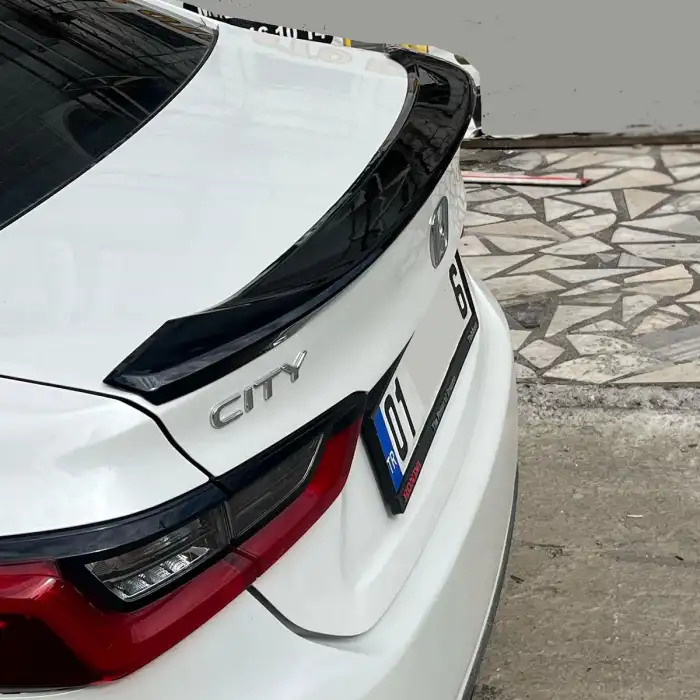 Honda City RS 2020 Bagaj Üstü Spoiler Parlak Siyah Boyalı İthal Ürün Plastik