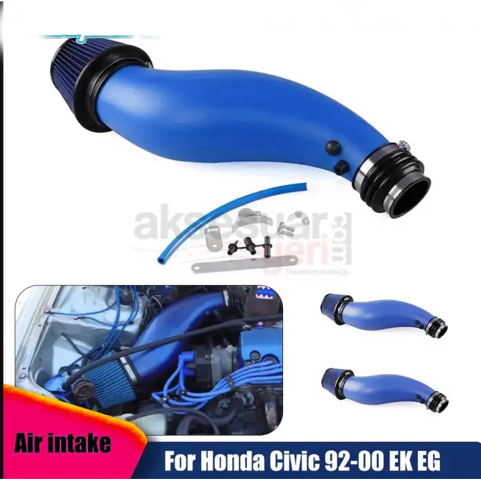 Honda Civic 1992-2000 Simota Big Tube Spor Hava Filtresi Mavi Renk