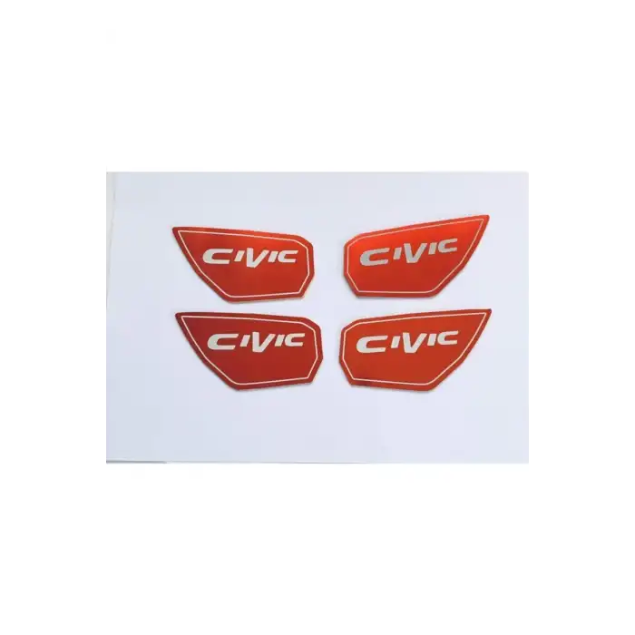 Honda Civic Fc5 Kapı Açma Kolu Kaplama Kırmızı Renk