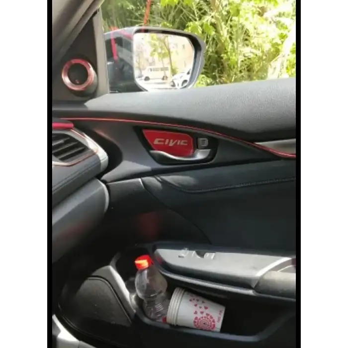 Honda Civic Fc5 Kapı Açma Kolu Kaplama Kırmızı Renk
