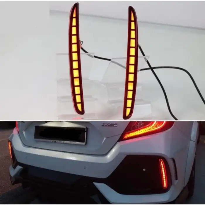 Honda Civic fc5 Typer arka sis lambası kırmızı Ledli A+ Ürün