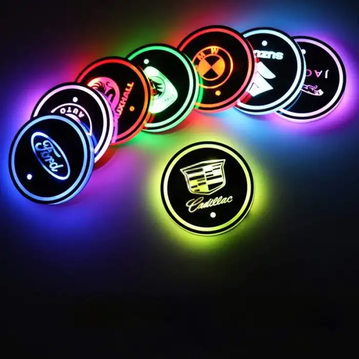 Honda Ledli Işıklı Bardaklık Altı - Usb Şarjlı - RGB Modlu -