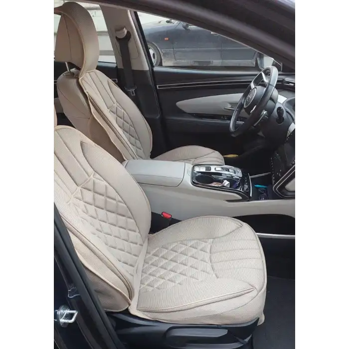 Hyundai Tucson Oto Koltuk Minderi Full Set Takım-Bej Renk