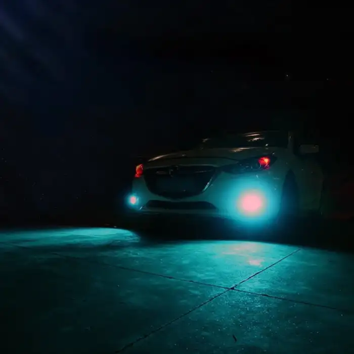 ICE BLUE Angel Sis Farı Metal Alaşım Gövde 76mm