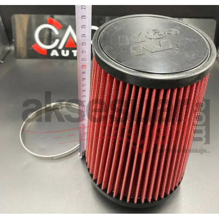 K&N Kn Performans Artırıcı Açık Hava Filtresi 7.6cm Huni Tip Kırmızı Renk - Yüksek Performans
