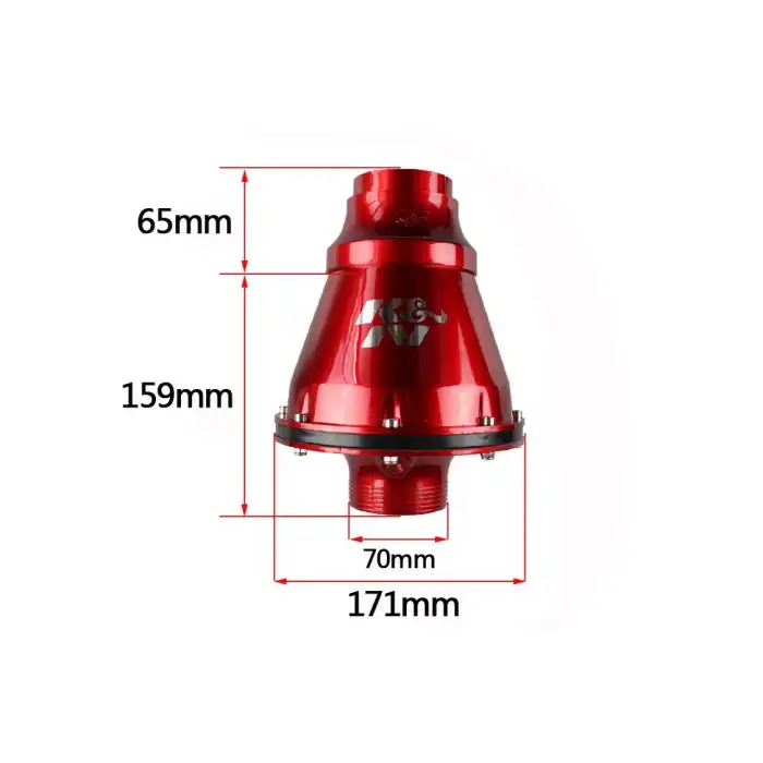 K&N Kn Performans Artırıcı Apollo Tip Açık Hava Filtresi 6.5cm Kırmızı Renk - Yüksek Performans