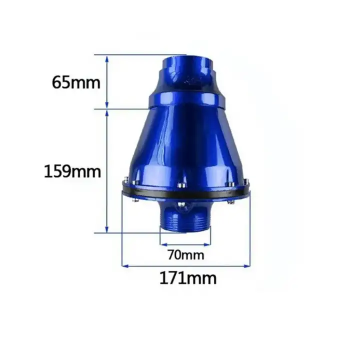 K&N Kn Performans Artırıcı Apollo Tip Açık Hava Filtresi 6.5cm Mavi Renk-Yüksek Performans