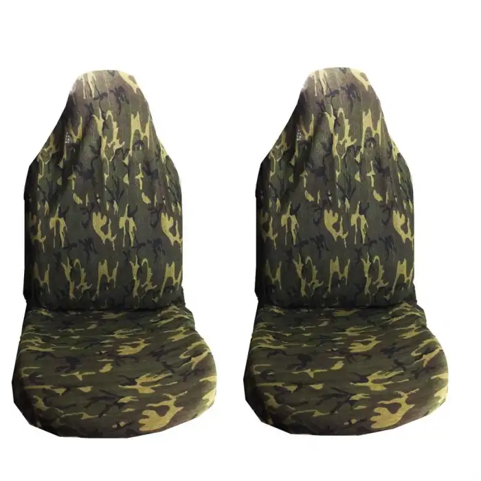 Kamuflaj Servis Kılıfı Ön 2 Koltuk Penye Terletmez Kumaş