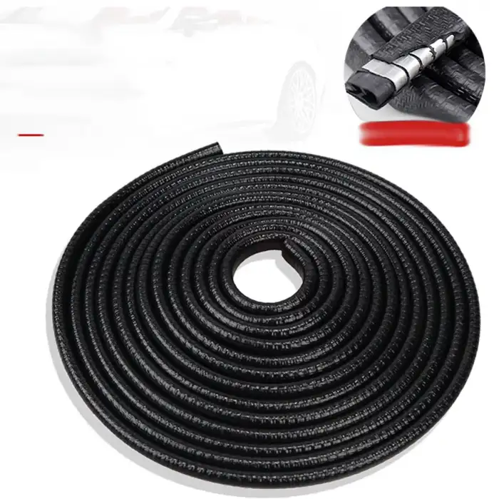 Kapı Koruma Fitili Siyah Kapı Koruyucu Çarpma Çizilme Önleyici Fitil 5 Metre Kapı Koruma Fitili