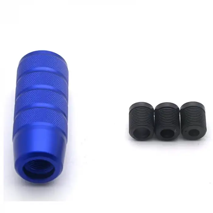 Mavi Baklalı Vites Topuzu Metal-Spor Araçlar İçin 9.5cm Renkli Şık Tasarım