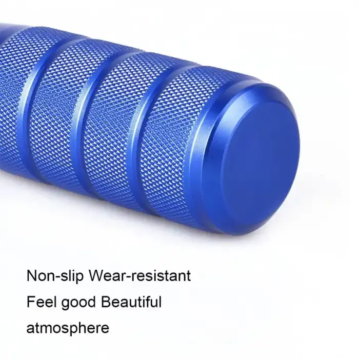 Mavi Baklalı Vites Topuzu Metal-Spor Araçlar İçin 9.5cm Renkli Şık Tasarım