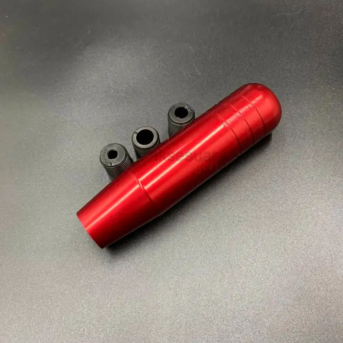 Kırmızı Renk Vites Topuzu 13cm Metal Gövde Premium Ürün