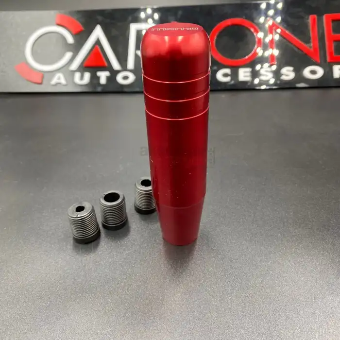 Kırmızı Renk Vites Topuzu 13cm Metal Gövde Premium Ürün