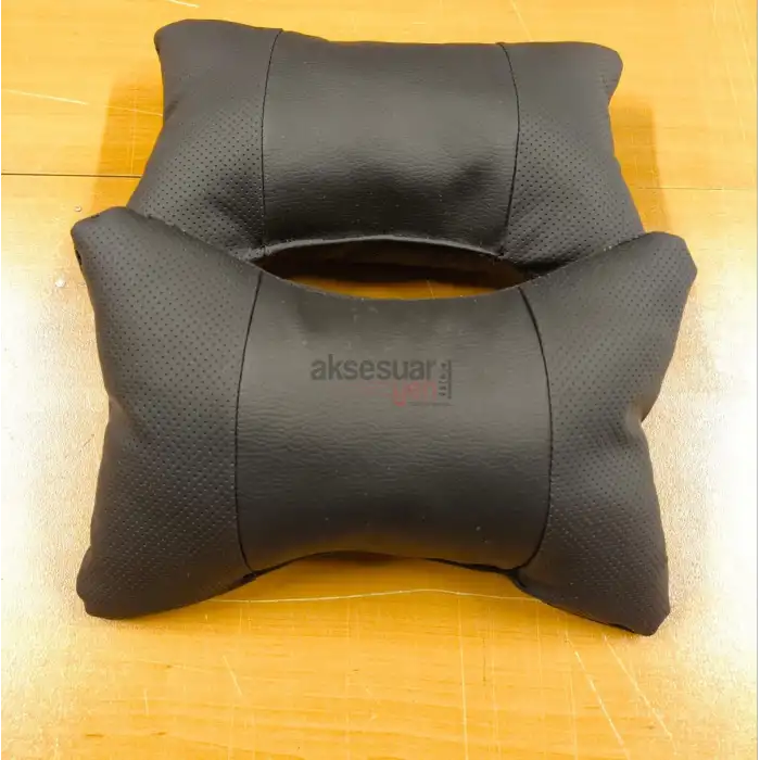 Logosuz Deri Oto Boyunluk-Boyun Rahatlatıcı Yastık