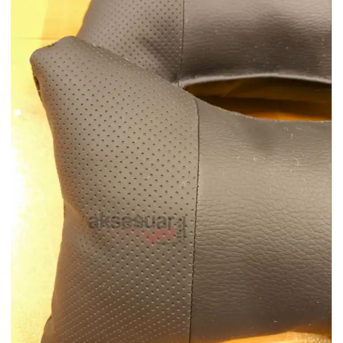 Logosuz Deri Oto Boyunluk-Boyun Rahatlatıcı Yastık