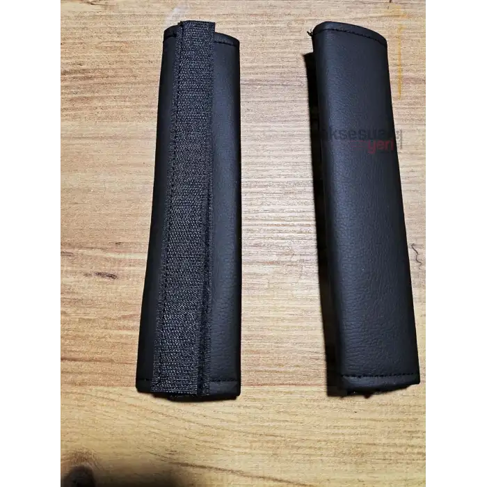 Logosuz Deri ve Süngerli Emniyet Kemer Pedi Rahatlatıcı 18 Adet