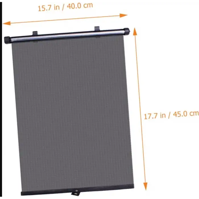 Makaralı Otomatik Yan Cam Perde 2Li 36x54cm Güneşlik- Araç Cam Güneşliği