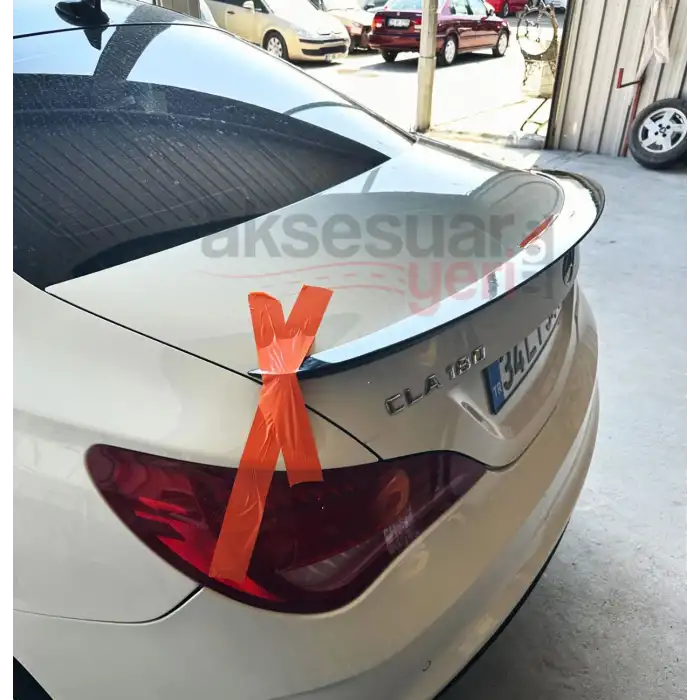Mercedes Cla W117 Kasa Bagaj Üstü Spoiler Piano Black Boyalı
