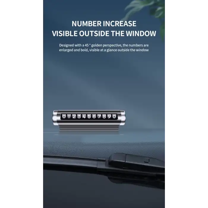 Metal Araç Numaratör Park Tel Kırmızı Renk 1.Sınıf İthal Ürün