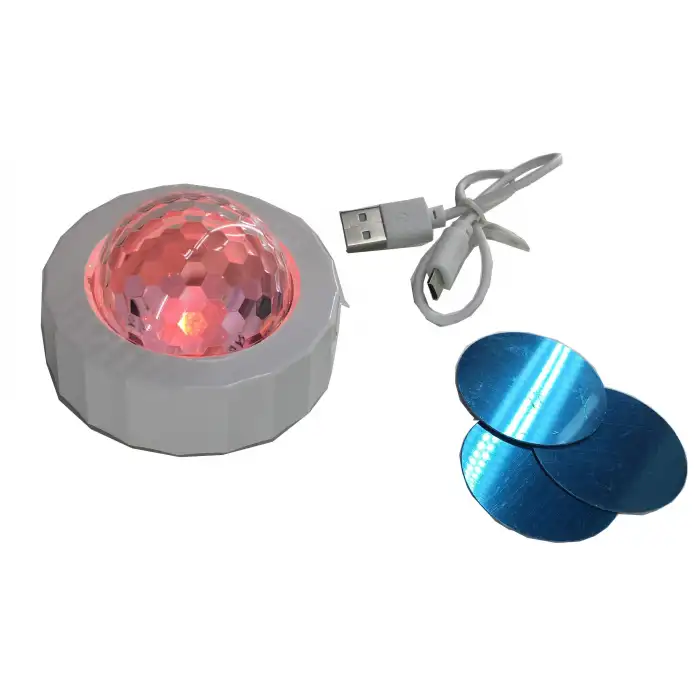 Mini USB Kablolu Renkli Atmosfer Işık Araba USB Parti Işık DJ LED RGB İç Lamba Kulübü Disko Sihirli Sahne Etkisi Taşınabilir Işıklar