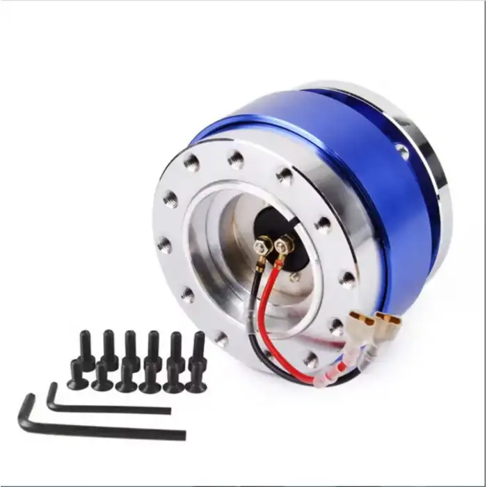 Momo Direksiyonlar İçin SökTak Göbek Aparatı-Mavi Renk