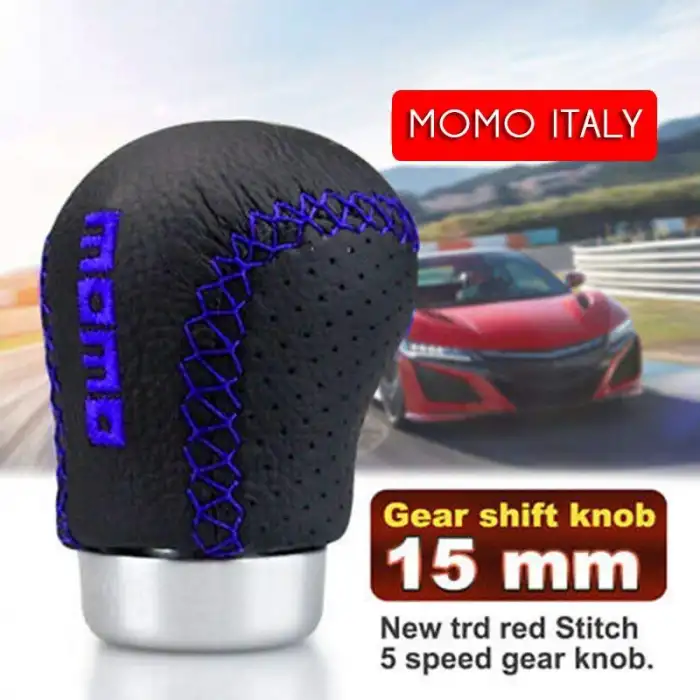 MOMO Italy Deri Vites Topuzu Mavi İşlemeli Profesyonel Orjinal İthal ürün A+ Malzeme