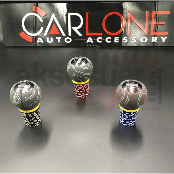 Momo Vites Topuzu Mavi Renk Süet Nubuk Alcantra Premium Lüx Vites Topuzu