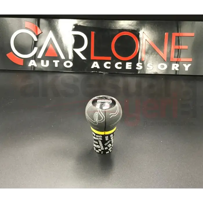 Momo Vites Topuzu Siyah Renk Süet Nubuk Alcantra Premium Lüx Vites Topuzu