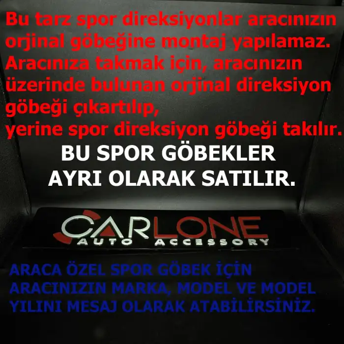 Momo Spor Direksiyon F1 Tesla Model Kırmızı Renk Momo Tip - Yarış Spor Direksiyonu