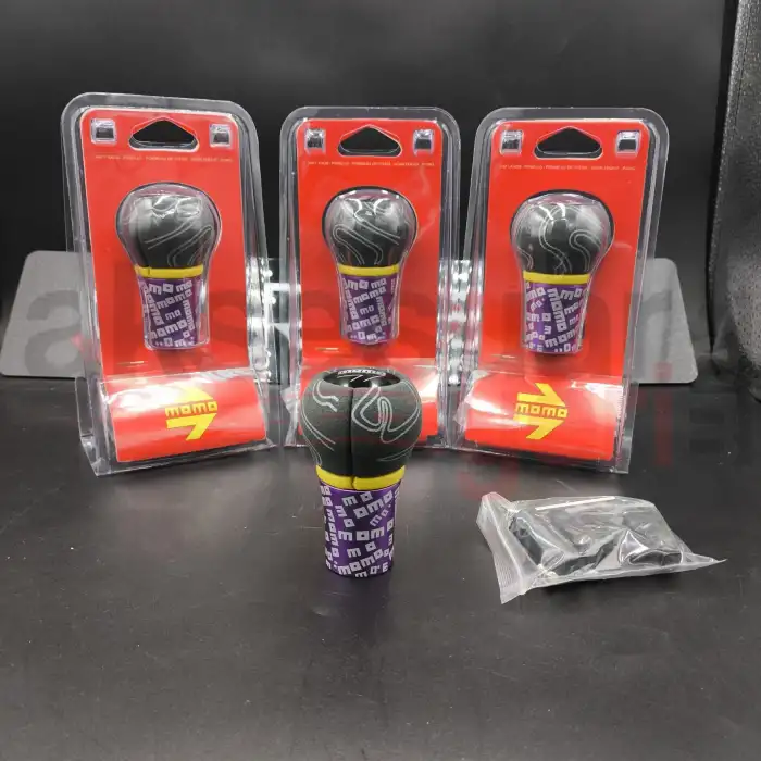 Momo Vites Topuzu Mor Renk Süet Nubuk Alcantra Premium Lüx Vites Topuzu