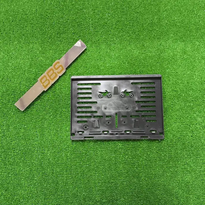 Motorsiklet Plakalık BBS Lazer Kesim 3D Kabartmalı Model Motor Plakalığı