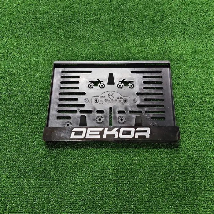 Motorsiklet Plakalık Dekor Lazer Kesim 3D Kabartmalı Model Motor Plakalığı