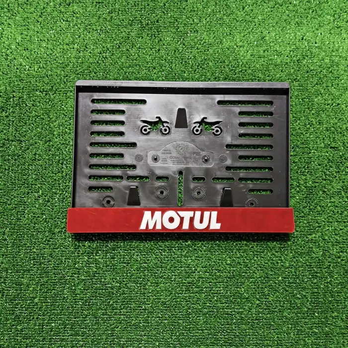 Motorsiklet Plakalık Motul Lazer Kesim 3D Kabartmalı Model Motor Plakalığı